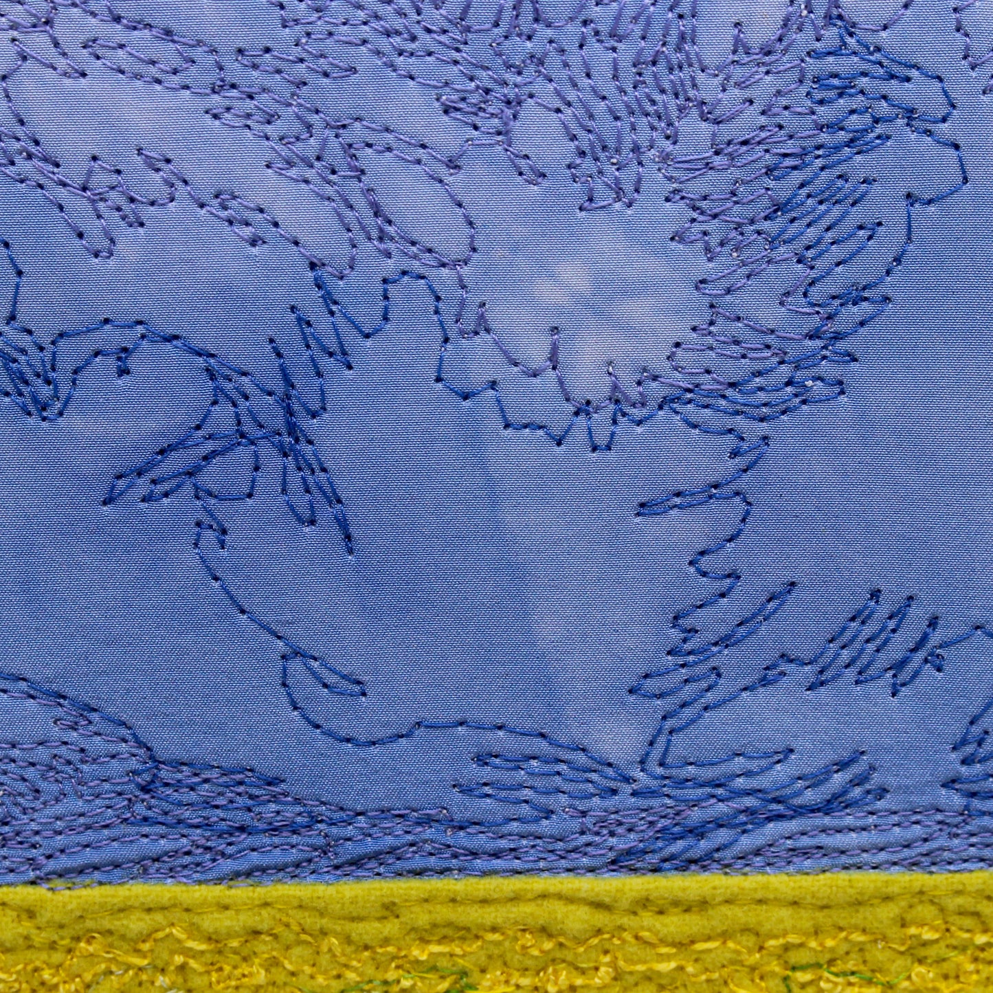 Detail shot of Silk Sky and Canola