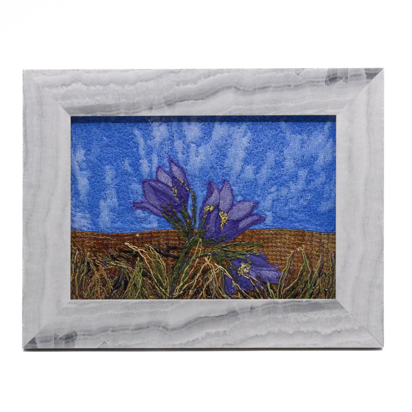 Spring is Here V - Framed Thread Painting