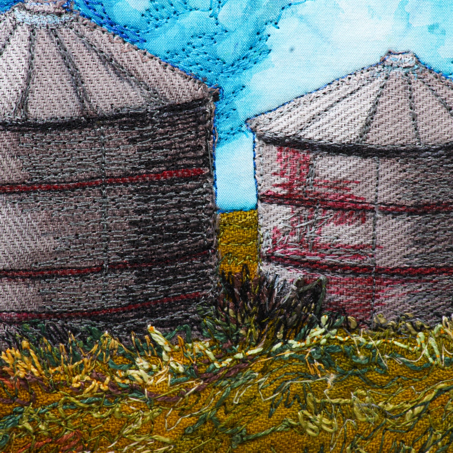 Old Friends Autumn - Thread painting