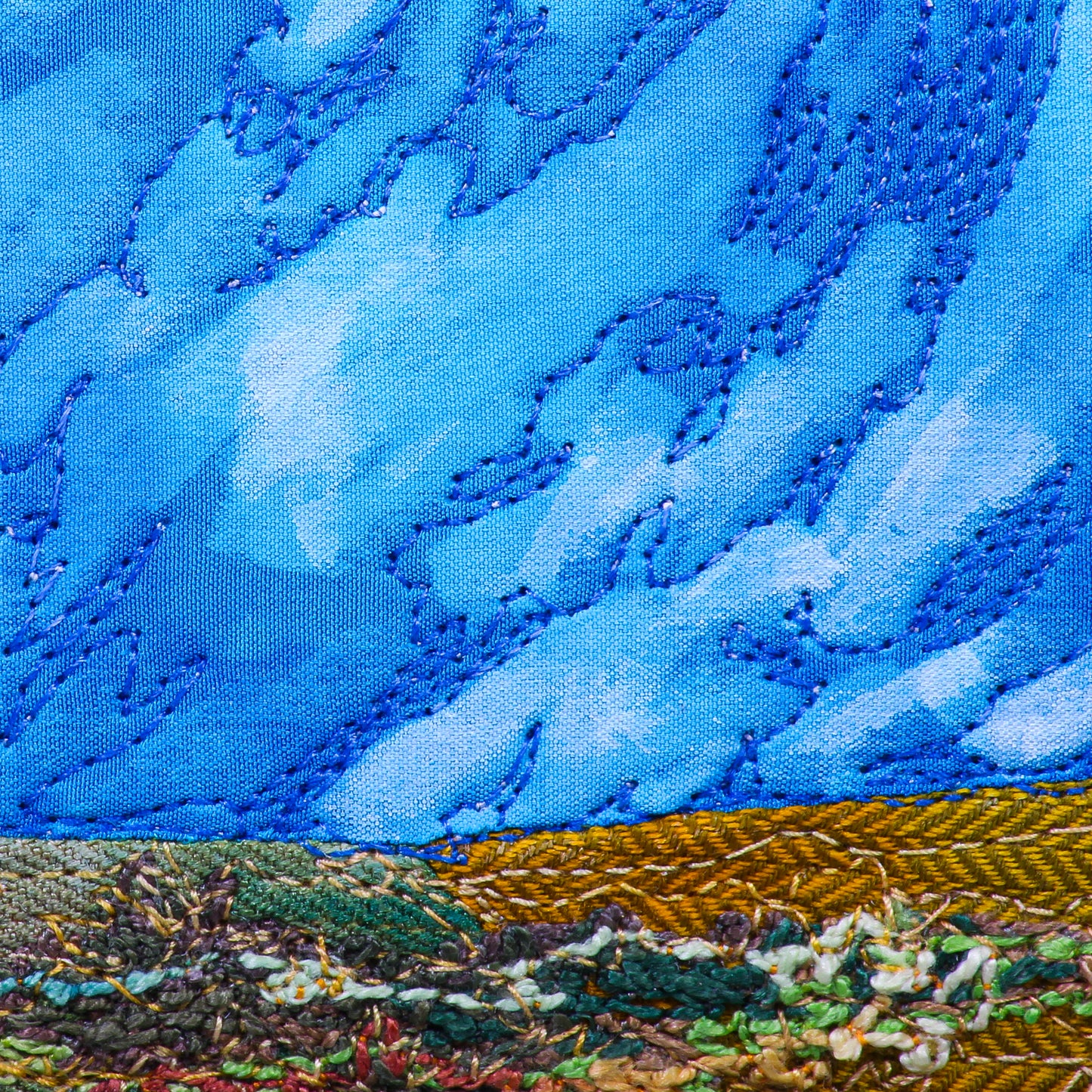 Harvest Sky - Thread painting