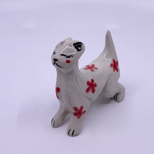 Flower Cat Sculpture