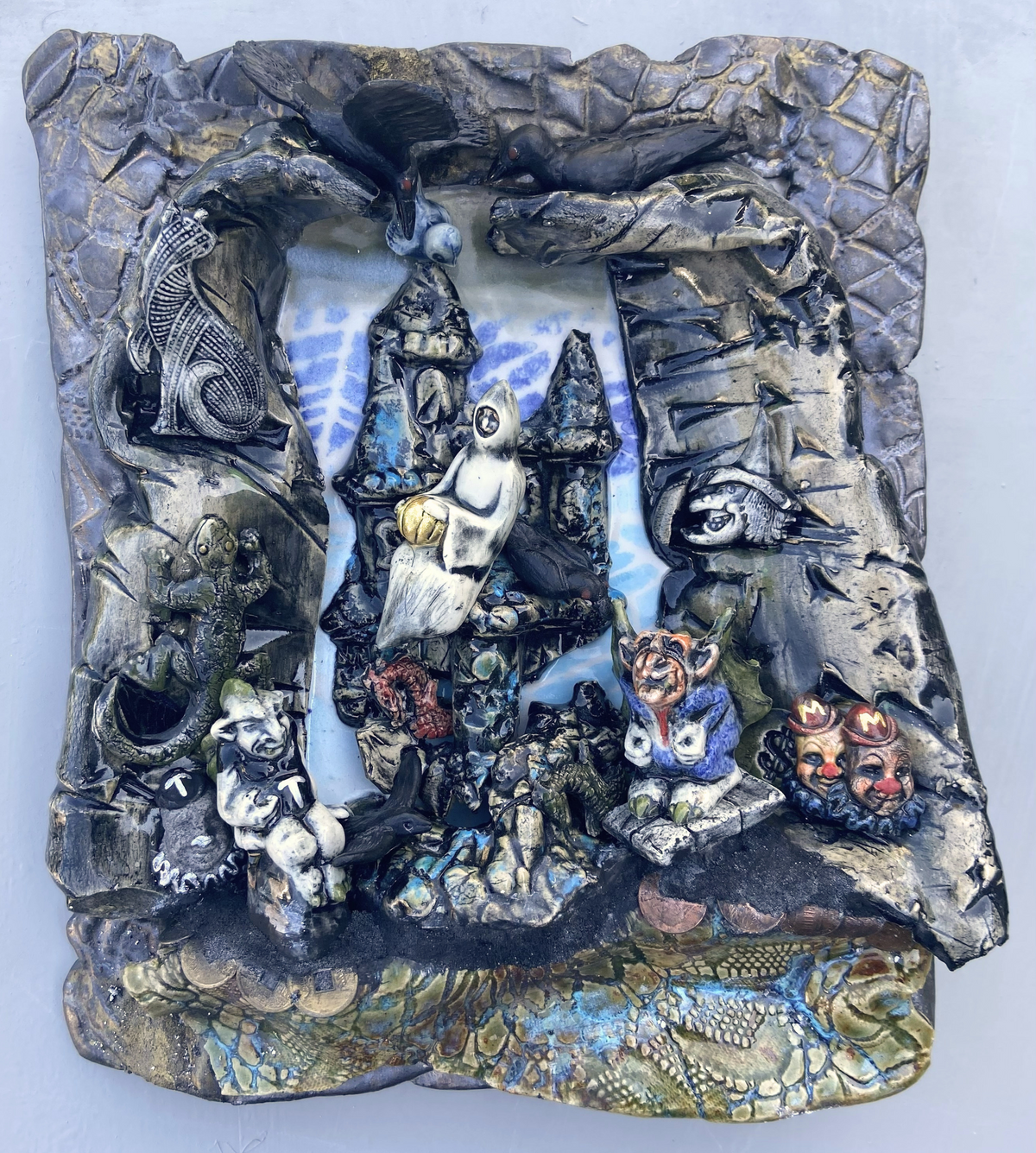 Ghouls Castle - Clay wall hanging
