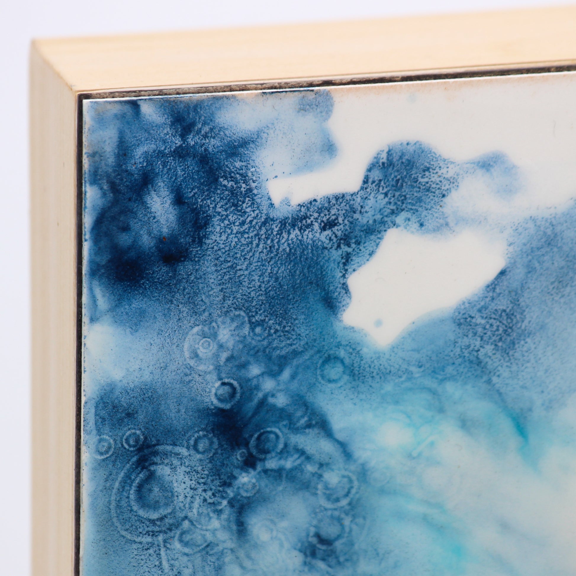 Close up of encaustic sky 