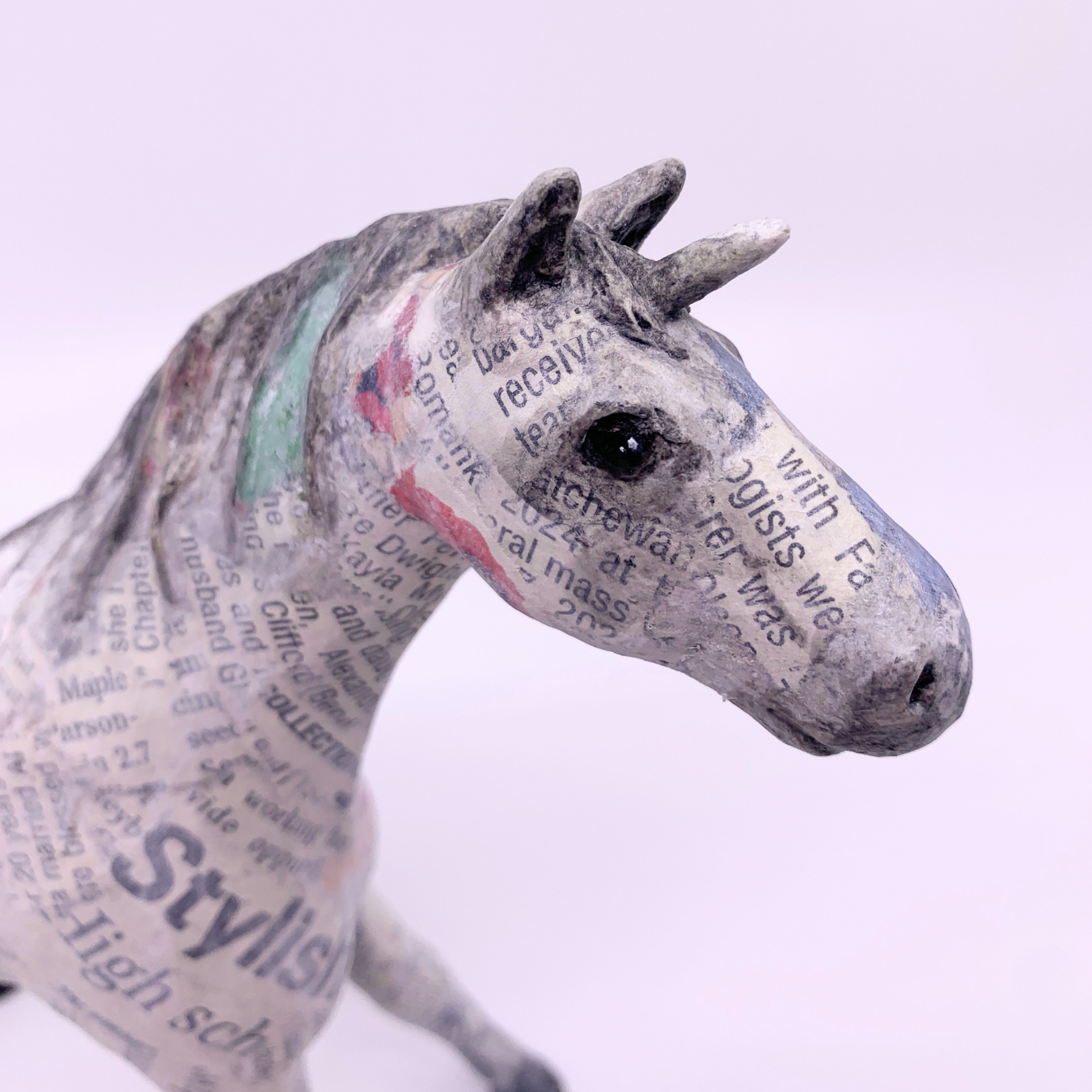 Uni - Paper mache sculpture