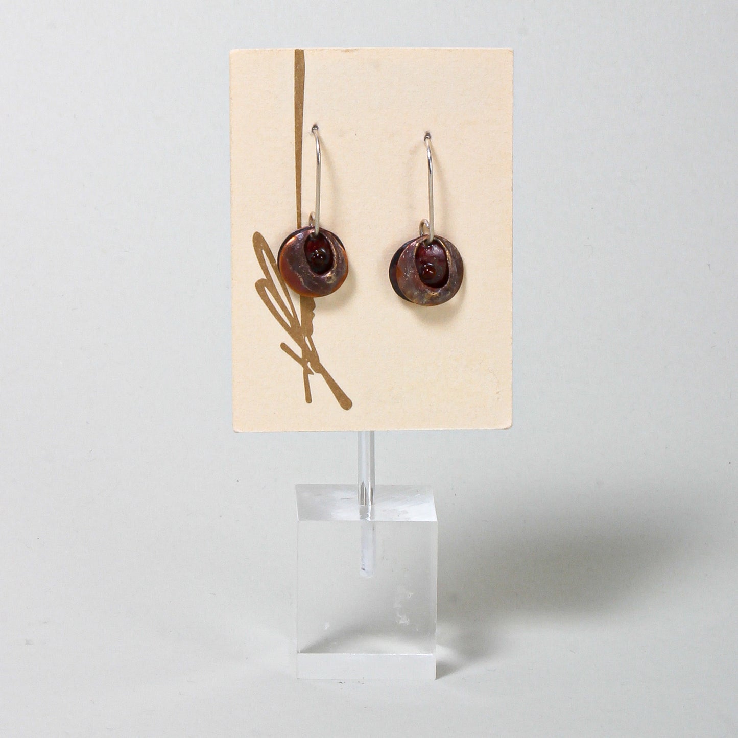 Layered Copper Earrings