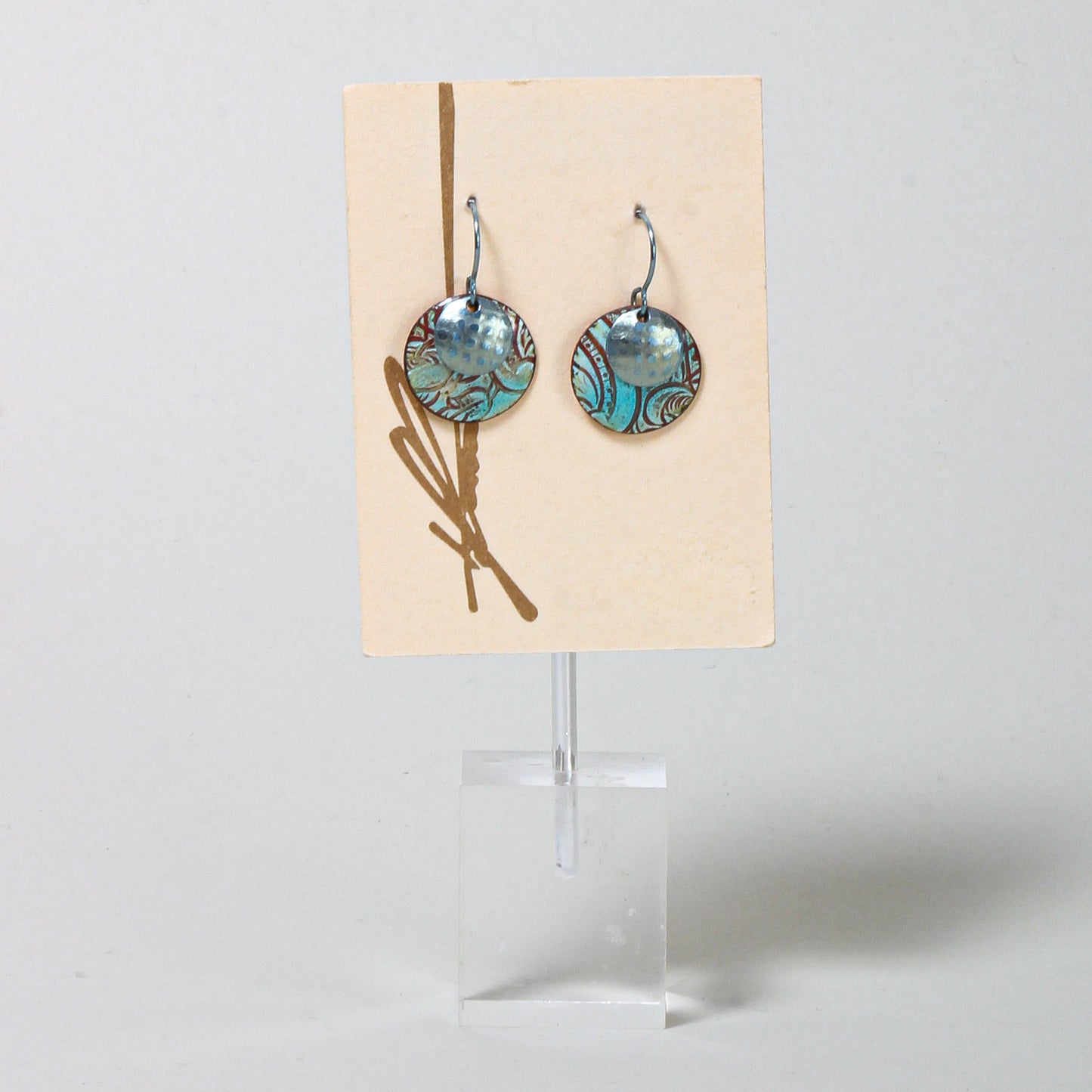 Layered Copper Earrings