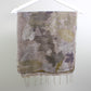 Wool & Silk Eco-Dyed Scarf - Purple/Grey