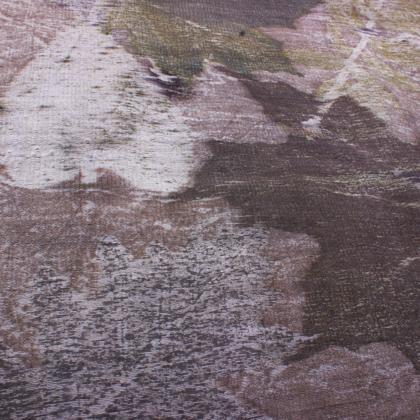 Wool & Silk Eco-Dyed Scarf - Purple/Grey