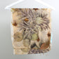 Wool & Silk Eco-Dyed Scarf - Beige/Rust