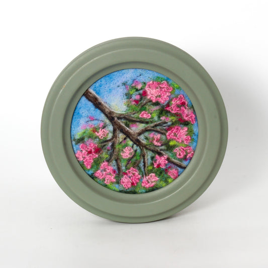 felted apple blossom tree
