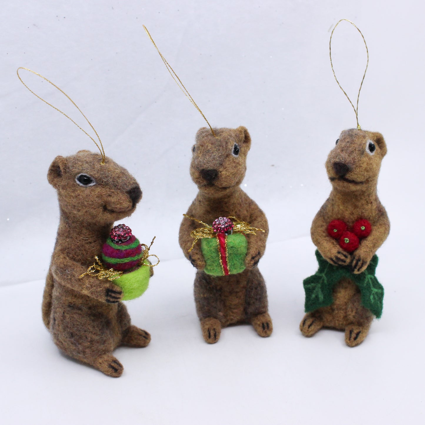 Holiday Gopher Ornaments