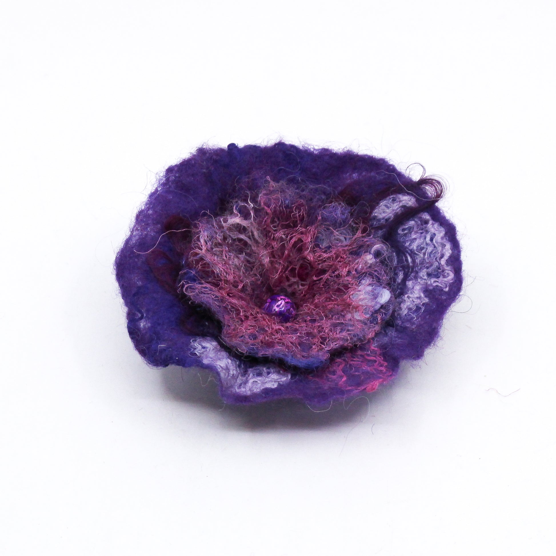 Purple flower pin