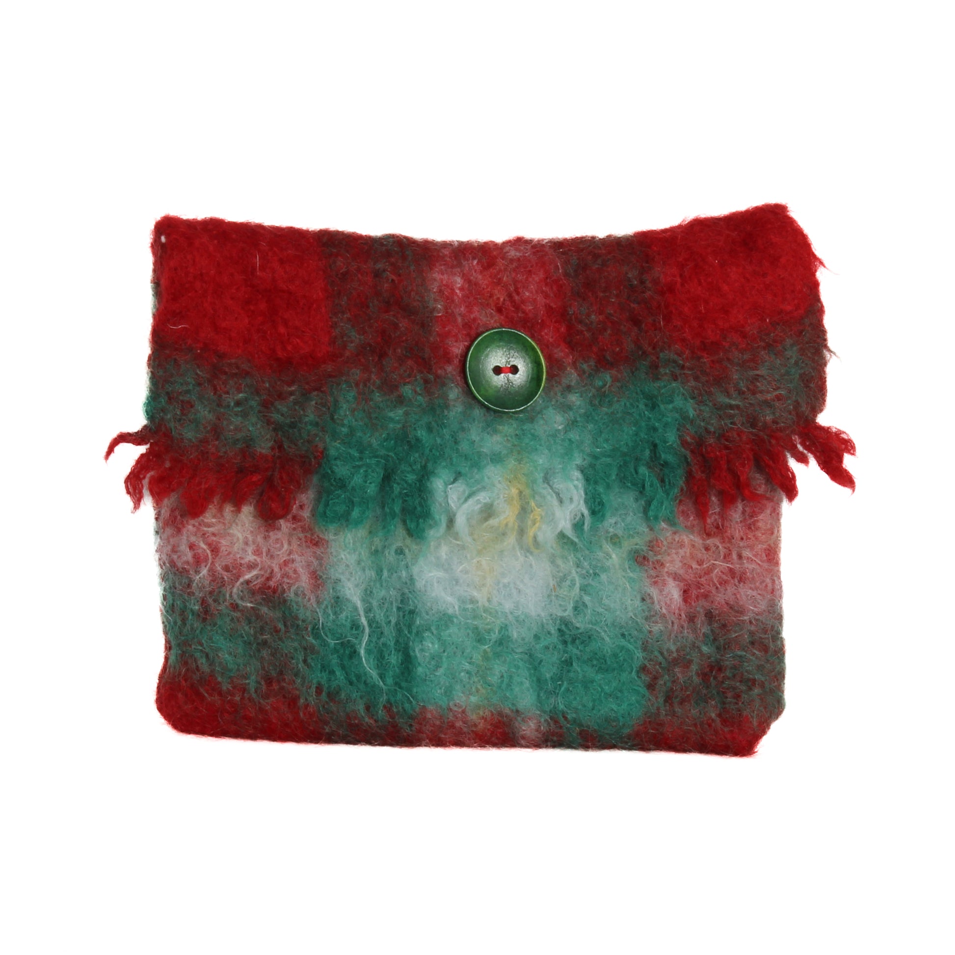 Red and green clutch 