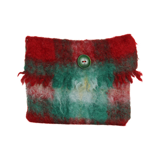 Red and green clutch 