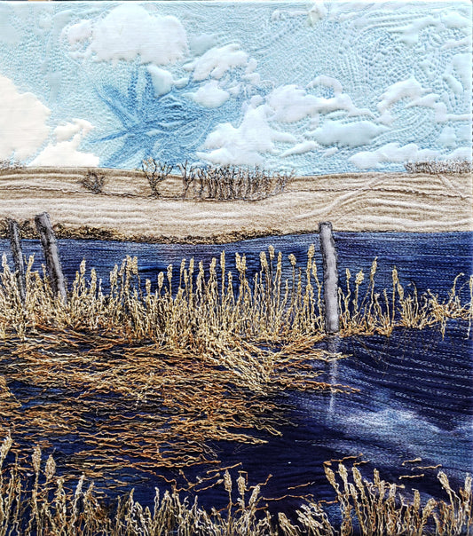 Runoff - Thread Painting