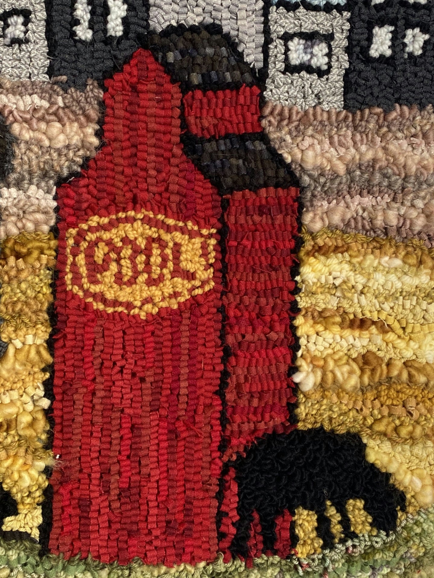 Bison's Lament - Rug Hooking