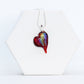 Glass heart necklace: Shimmer