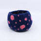 Pink Polka - Felted Bowl