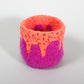Orange Sherbet and Sprinkles - Felted Bowl