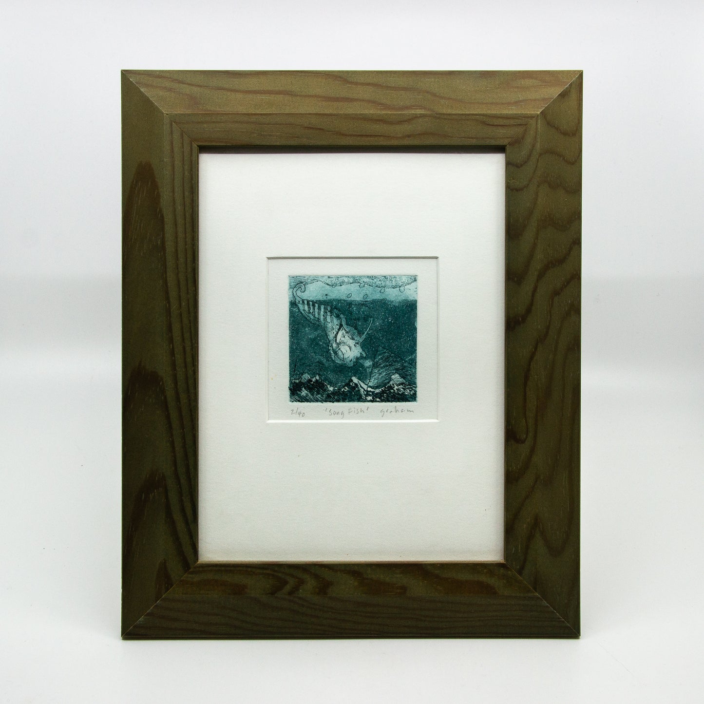 Songfish - Framed etching