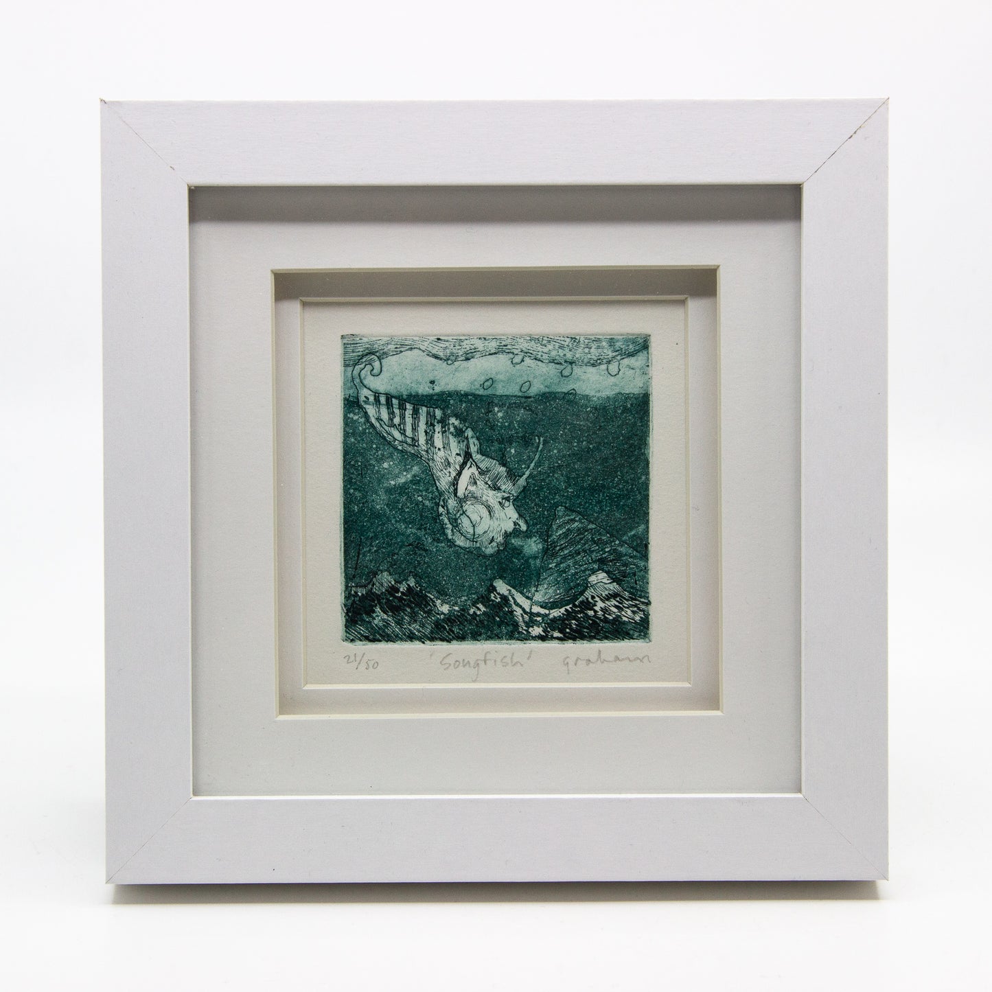 Songfish - Framed etching
