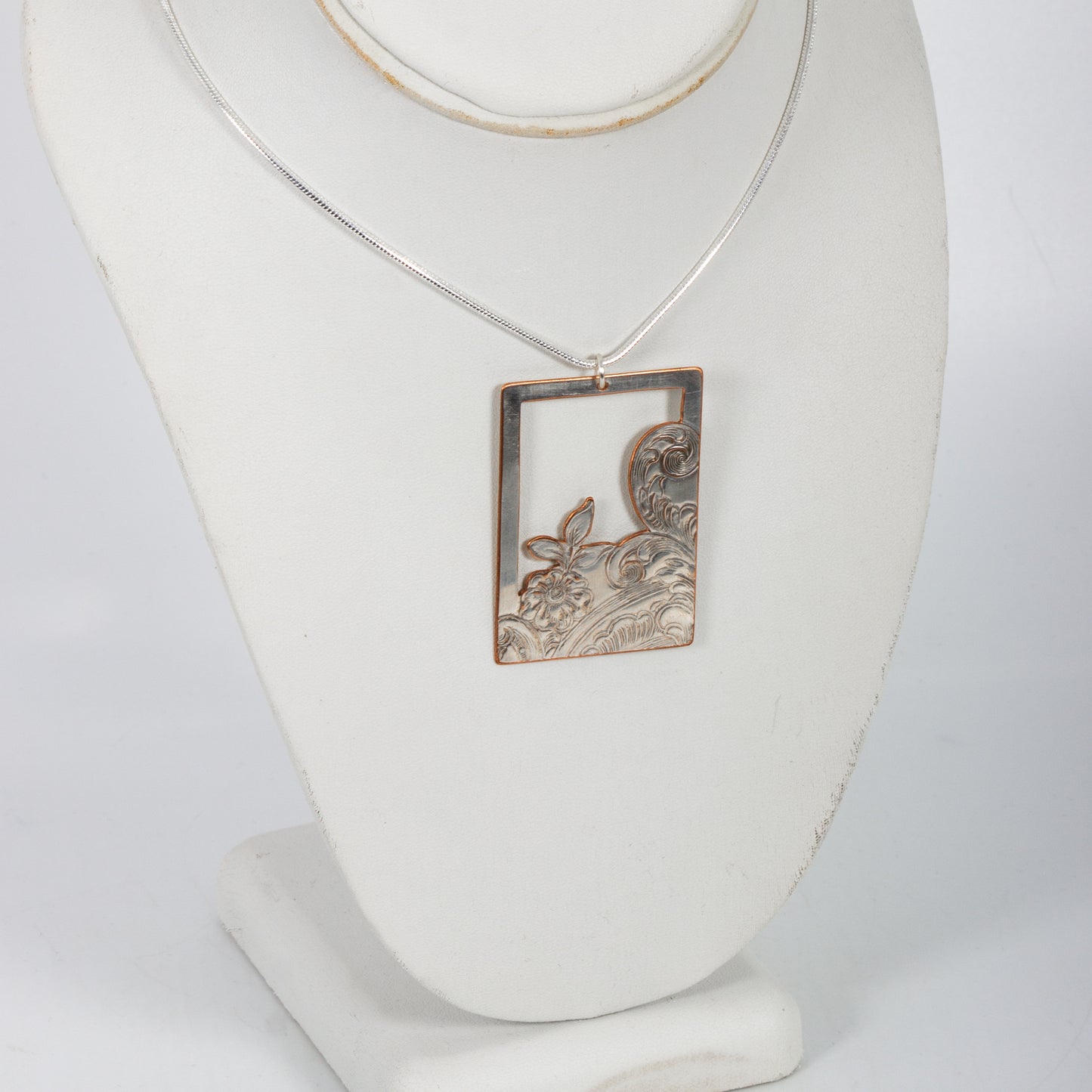 Repurposed Silver Plate Necklace