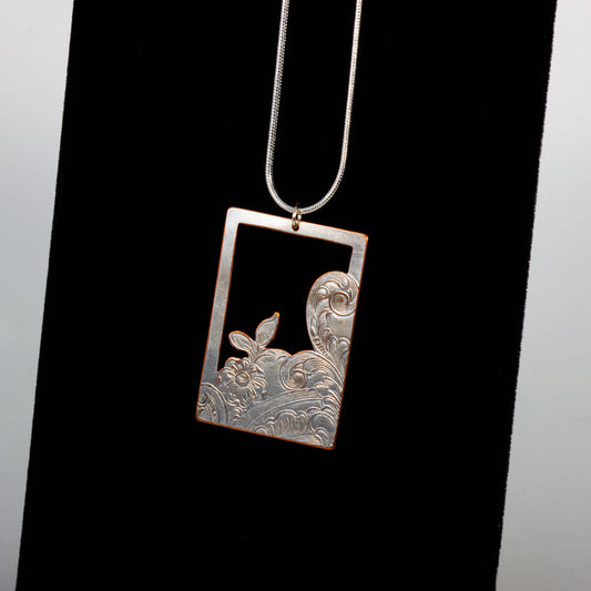 Repurposed Silver Plate Necklace