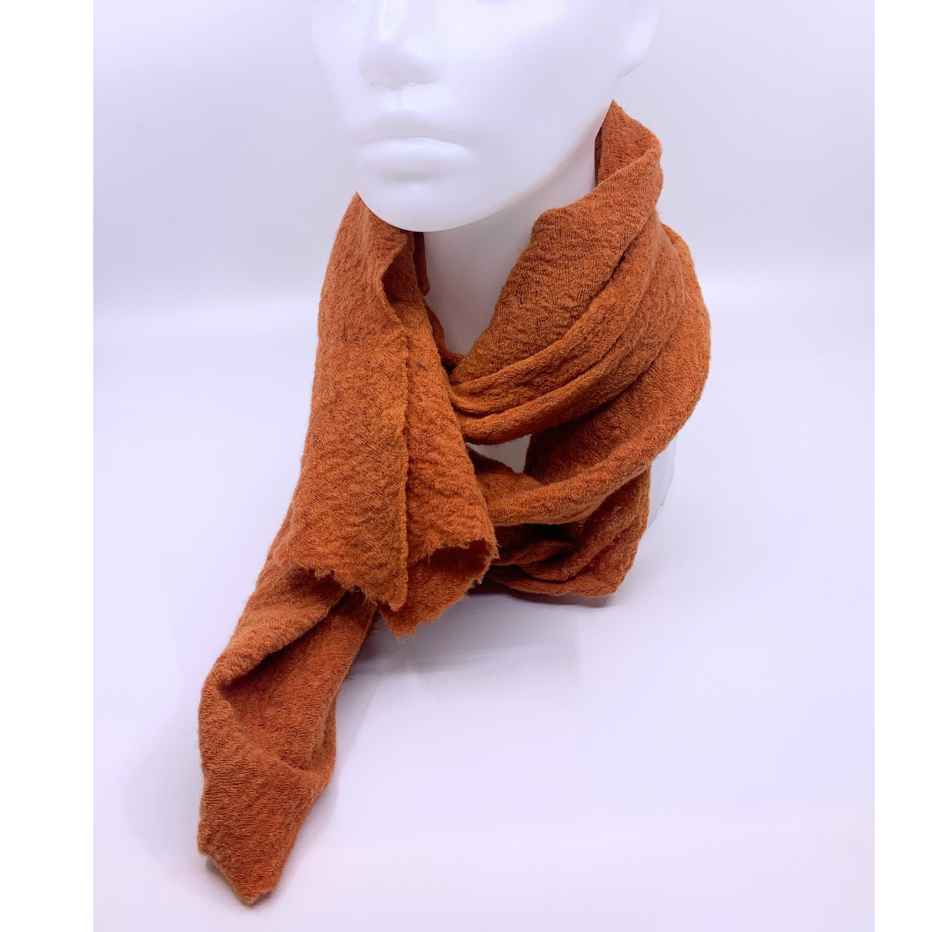 orange dyed scarf 