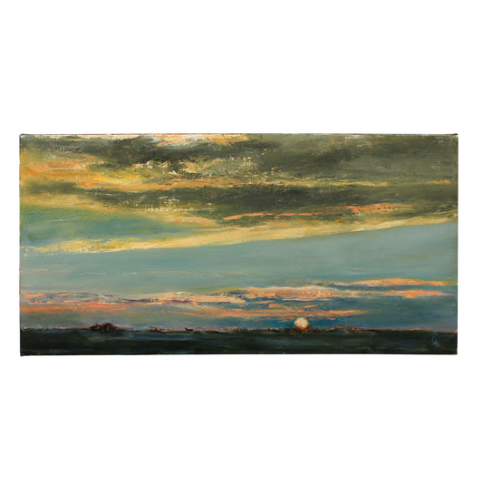 Oil painting of a sunset