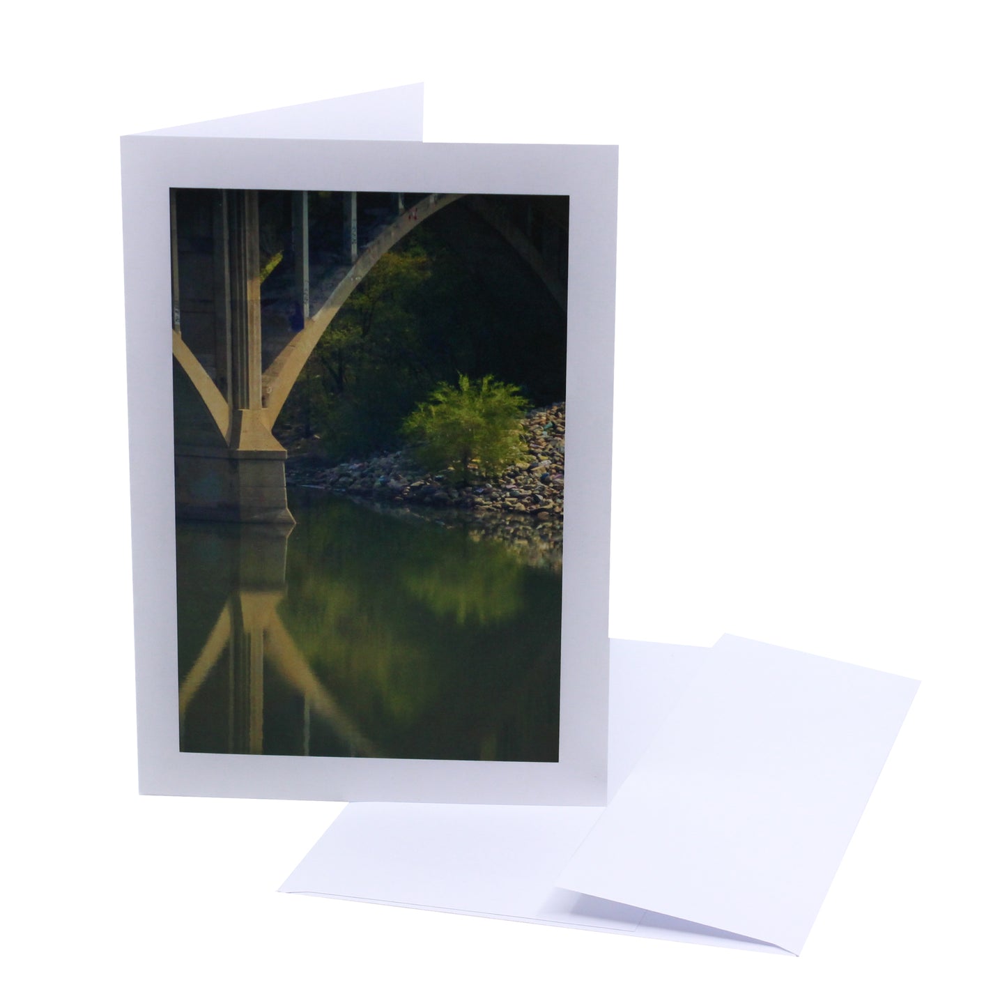 Broadway Bridge & Tree Reflection - Art Card