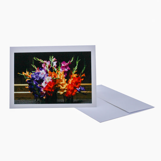 Greeting card of flowers 