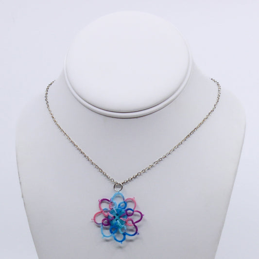 Button Flower Necklace