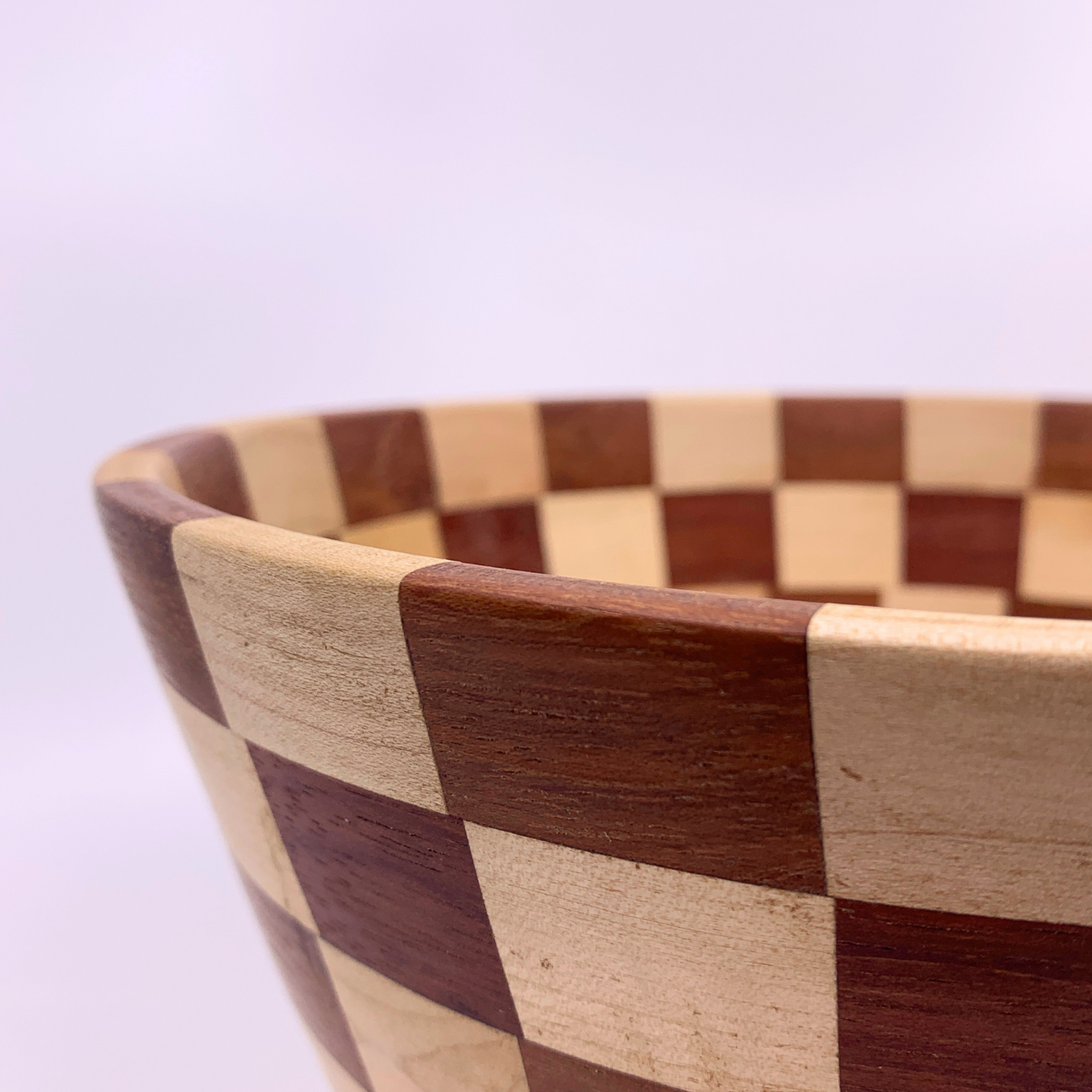 checker patterned bowl 