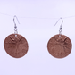 copper sand dollar earrings 