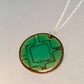 Round green pendant