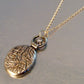 Textured pendant with zirconia