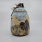 Plains Bison with Prairie Coneflower and Liatris Jar