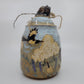 Plains Bison with Prairie Coneflower and Liatris Jar