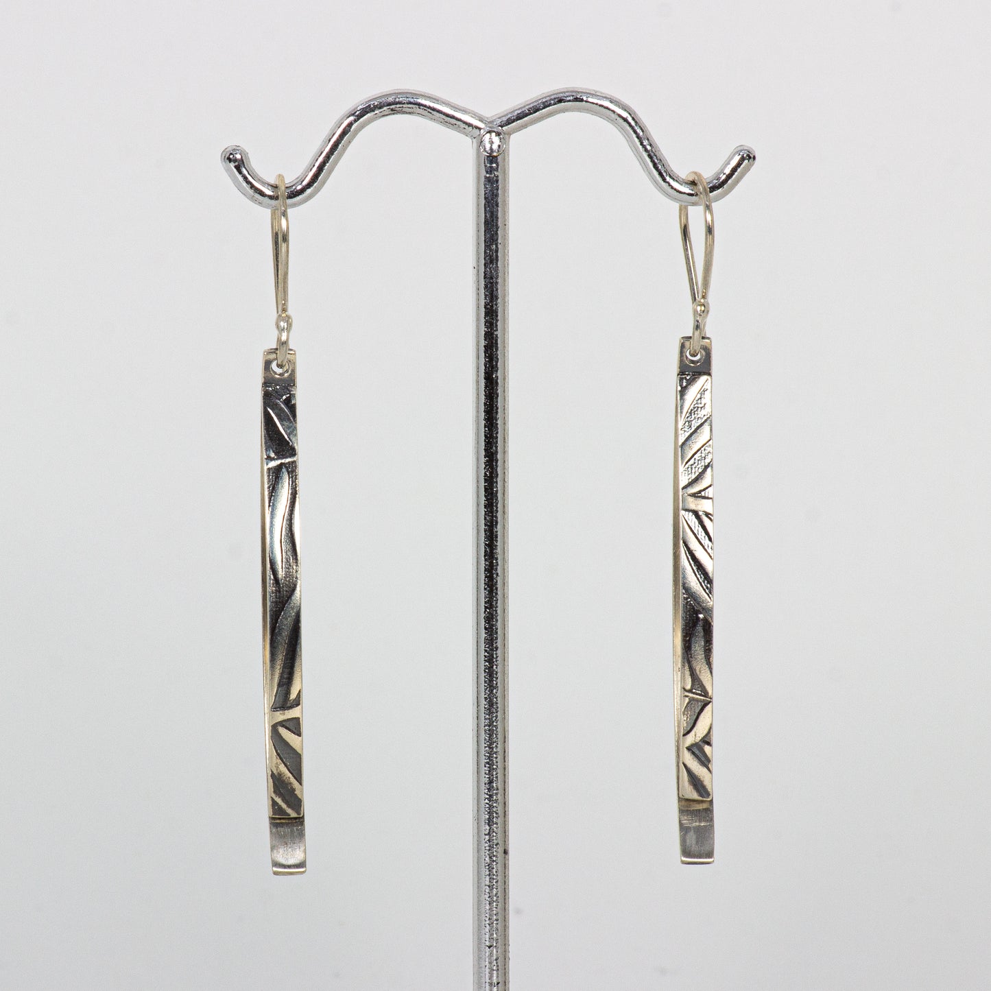 Narrow Frond Earrings