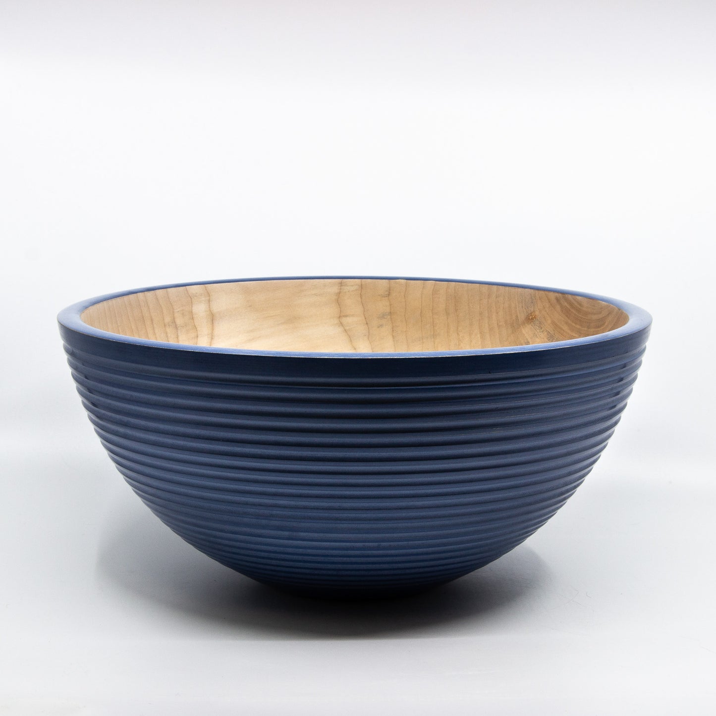 Large Coloured Wooden Bowl