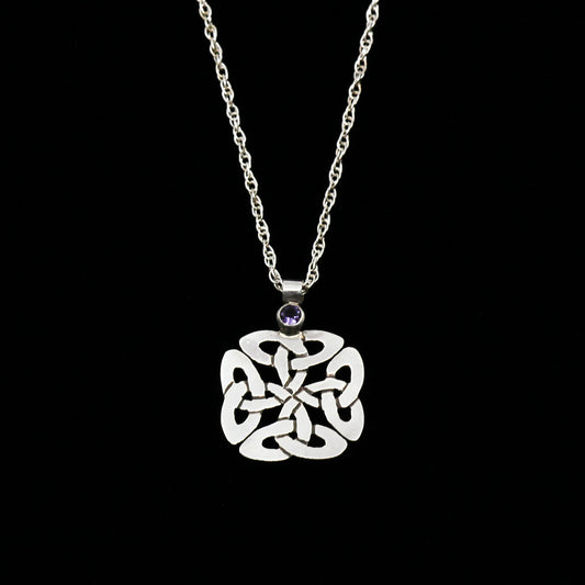 Amethyst Celtic Knot Necklace