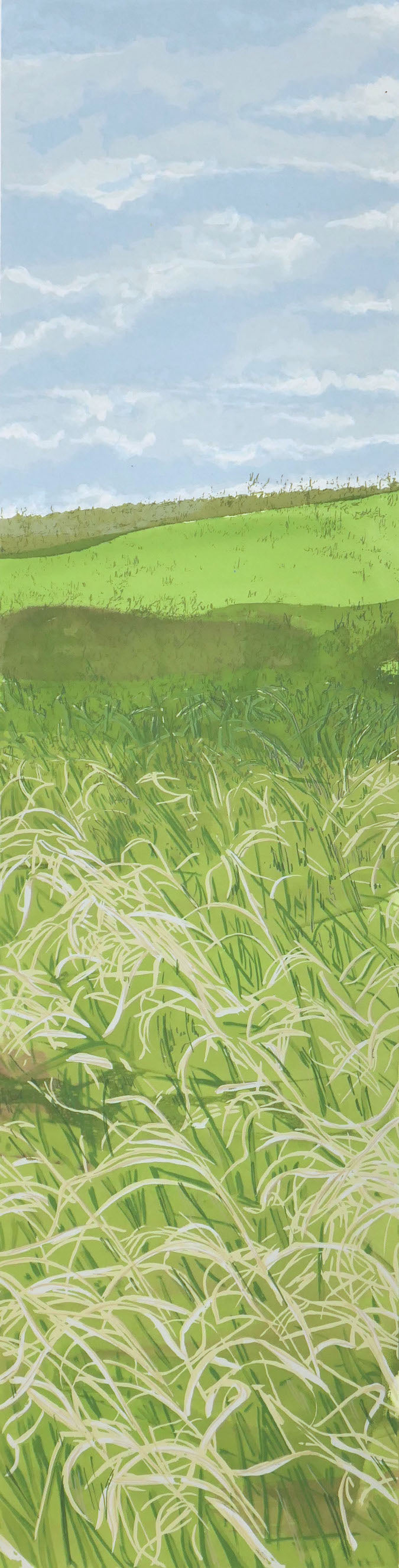 In the Tall Grass - Framed Silkscreen print