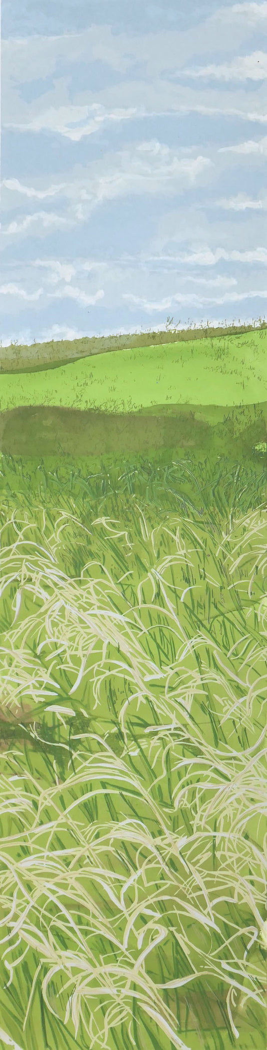 In the Tall Grass - Framed Silkscreen print
