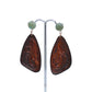 Leather worked earrings