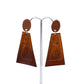 Leather worked earrings