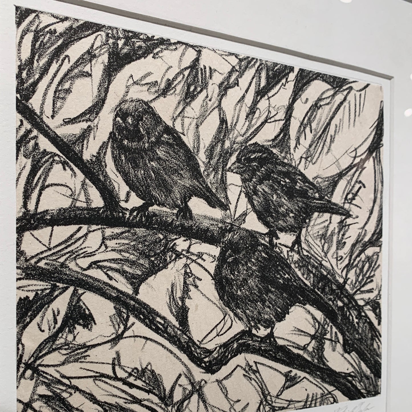 Trio - Framed Stone Lithography