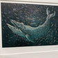 dive - Framed Linocut