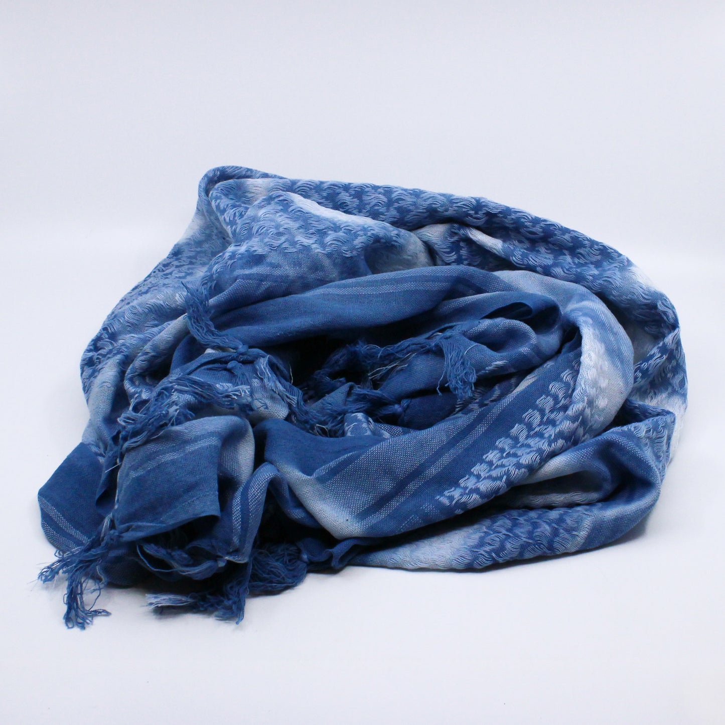 Large Indigo Square Scarf