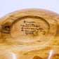 Artist signed bottom of bowl: Bloom. Birch. Chisels + Chips. Saskatoon, SK. R Hounjet. 4/24