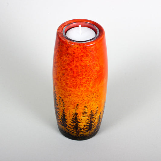 A New Day - Wooden Tealight Holder